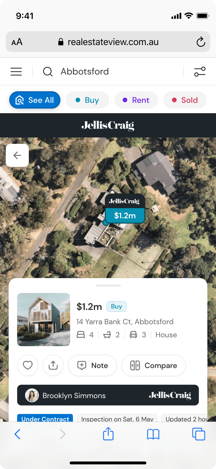 The property view, scrolled